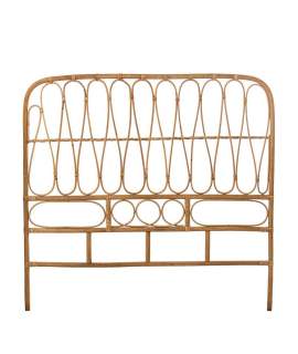 Cabecero Juvenil Rattan natural Colchón de 90 Abric