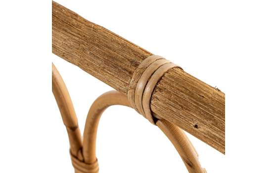 Cabecero Juvenil Rattan natural Colchón de 90 Abric
