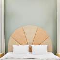Cabecero Juvenil Semicircular Acolchado Rafia Achey