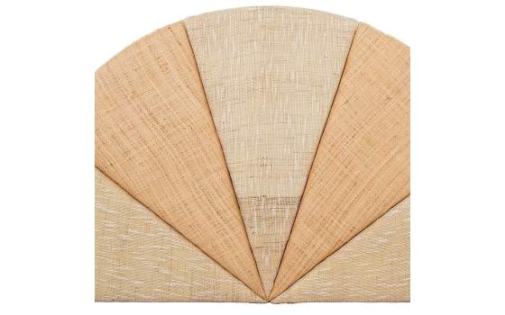 Cabecero Juvenil Semicircular Acolchado Rafia Achey