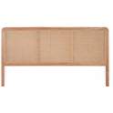 Cabecero Madera Rejilla Junco Para Colchon de 150 cm Talian