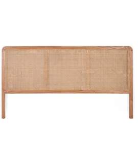 Cabecero Madera Rejilla Junco Para Colchon de 150 cm Talian