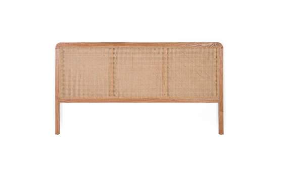 Cabecero Madera Rejilla Junco Para Colchon de 150 cm Talian