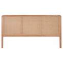 Cabecero Madera y Rejilla Junco Para Colchon de 135 cm Talian