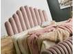 Cabecero Matrimonio Diseño Actual Terciopelo Rosa Serie Aika