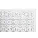 Cabecero Matrimonio Tallado Formato Mandala Blanco Serie Airats