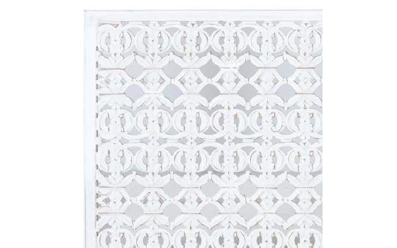 Cabecero Matrimonio Tallado Formato Mandala Blanco Serie Airats