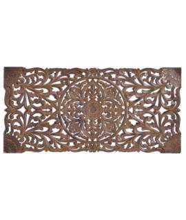 Cabecero Matrimonio Tallado Formato Mandala Nogal - Serie Airats