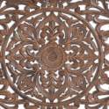 Cabecero Matrimonio Tallado Formato Mandala Nogal - Serie Airats