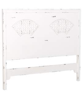Cabecero Oriental Blanco Desgastada Cama 135 Makalu