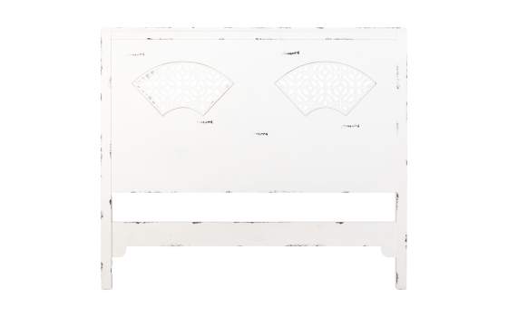 Cabecero Oriental Blanco Desgastada Cama 135 Makalu