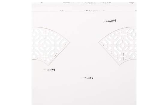 Cabecero Oriental Blanco Desgastada Cama 135 Makalu