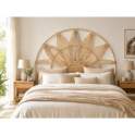 Cabecero Ratan Natural Cama de 150 cm Serie Surat