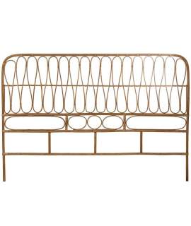 Cabecero Rattan Natural Colchon de 150 Serie Abric