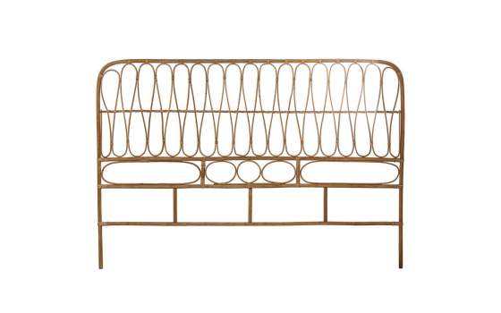 Cabecero Rattan Natural Colchon de 150 Serie Abric