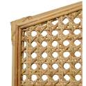 Cabecero Rattan Natural y Rejilla Cama de 150 Serie Arcosk