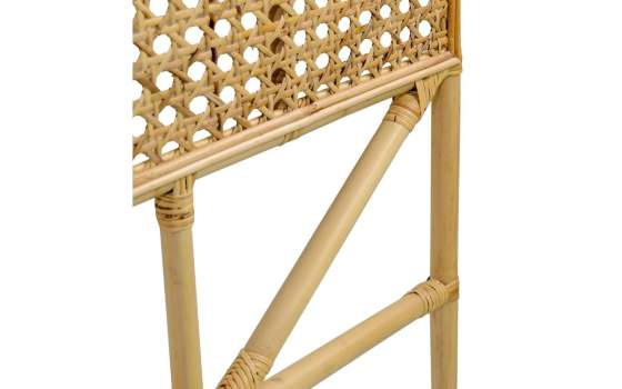 Cabecero Rattan Natural y Rejilla Cama de 150 Serie Arcosk