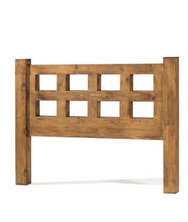 Cabecero Rustico Mejicano Cuadrados de 90 a 180 Madera