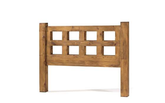 Cabecero Rustico Mejicano Cuadrados de 90 a 180 Madera