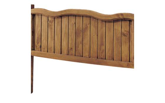 Cabecero Rustico Ondulado Camas 90 a 180 Madera Envejecida