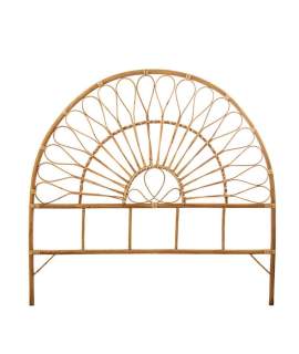 Cabecero Semicircular Rattan natural de 90 Serie Abric