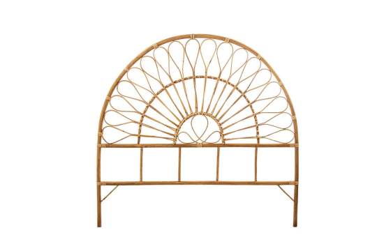 Cabecero Semicircular Rattan natural de 90 Serie Abric