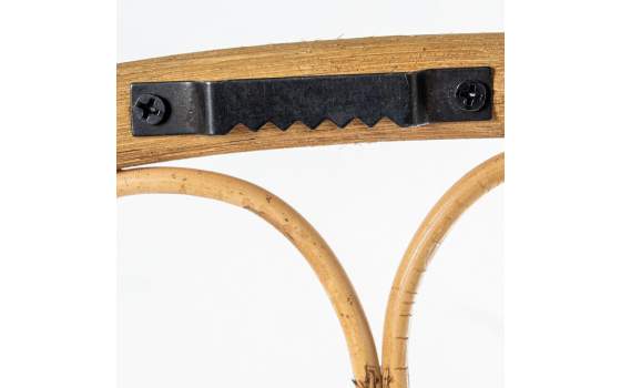 Cabecero Semicircular Rattan natural de 90 Serie Abric