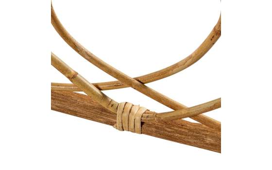 Cabecero Semicircular Rattan natural de 90 Serie Abric