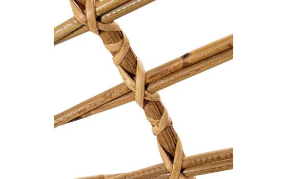 Cabecero Semicircular Rattan natural de 90 Serie Abric