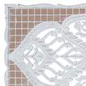 Cabecero Tallado Formato Mandala Blanco Lavado Serie Airats