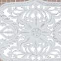 Cabecero Tallado Formato Mandala Blanco Lavado Serie Airats