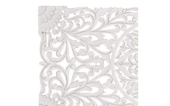 Cabecero Tallado Formato Mandala Blanco - Serie Airats