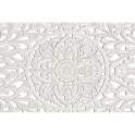 Cabecero Tallado Formato Mandala Blanco - Serie Airats