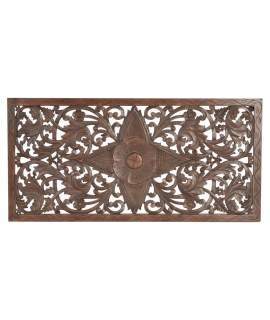Cabecero Tallado Formato Mandala Marron - Serie Airats
