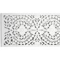 Cabecero Tallado Mandala Oriental de 160 Blanco - Serie Adebas