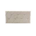 Cabecero Tapizado Capitone Rombos Beige Cama 150 Serie Almiron