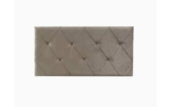 Cabecero Tapizado Capitone Rombos Gris Cama 150 Almiron