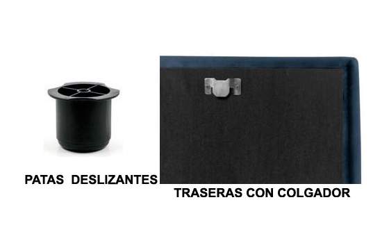 Cabecero Tapizado Paralelas 5 Tamaños Modelo Linen-Vast Abota