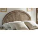 Cabecero Tejido de Anea Natural Color Nogal