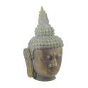 Cabeza de Buda Bicolor Oro Verde Serie Budhas