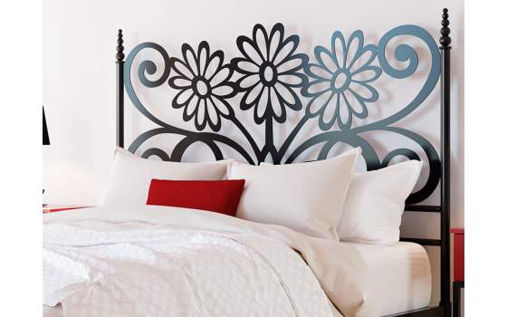 Cabezal de Acero Diseño Actual Con Postes Serie Maya