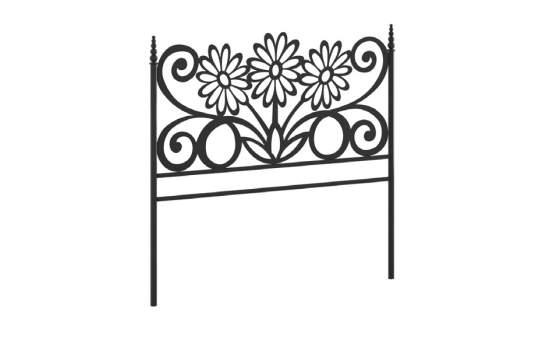 Cabezal de Acero Diseño Actual Con Postes Serie Maya