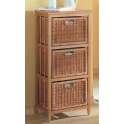Cajonera Mimbre 3 cajones