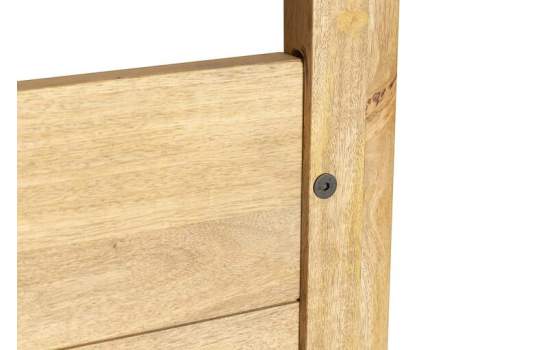 Cama Balinesa Colchon de 160 Madera Mango Natural Serie Felo