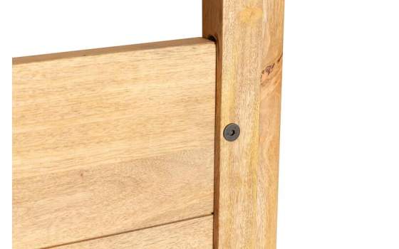 Cama Balinesa Colchon de 180 Madera Mango Natural Serie Felo