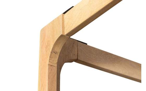 Cama Balinesa Colchon de 180 Madera Mango Natural Serie Felo