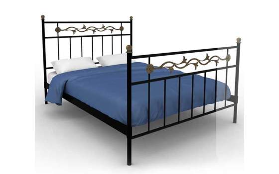 Cama Clasica Forja Angela Con Piecero