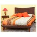 Cama Completa Artesanal de Rattan Madera