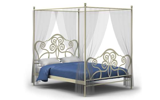 Cama Con Dosel De Forja Napoles