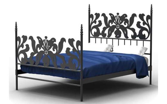 Cama de Forja Alexia Con Postes